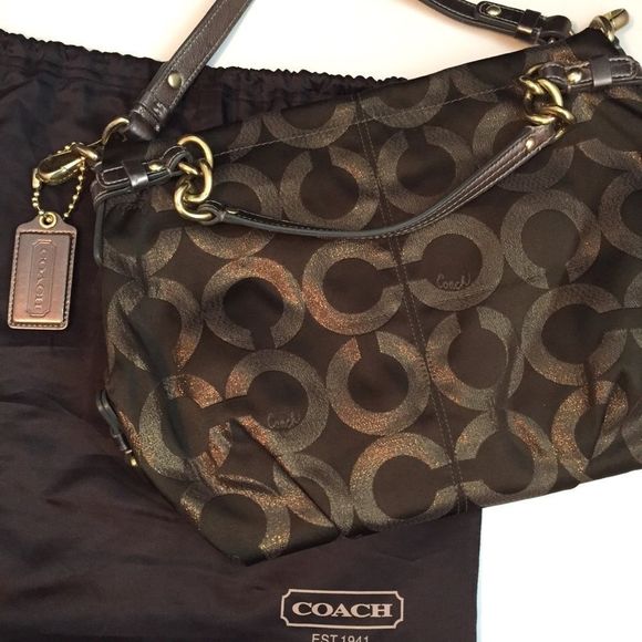 Coach Bronze Shoulder Bag